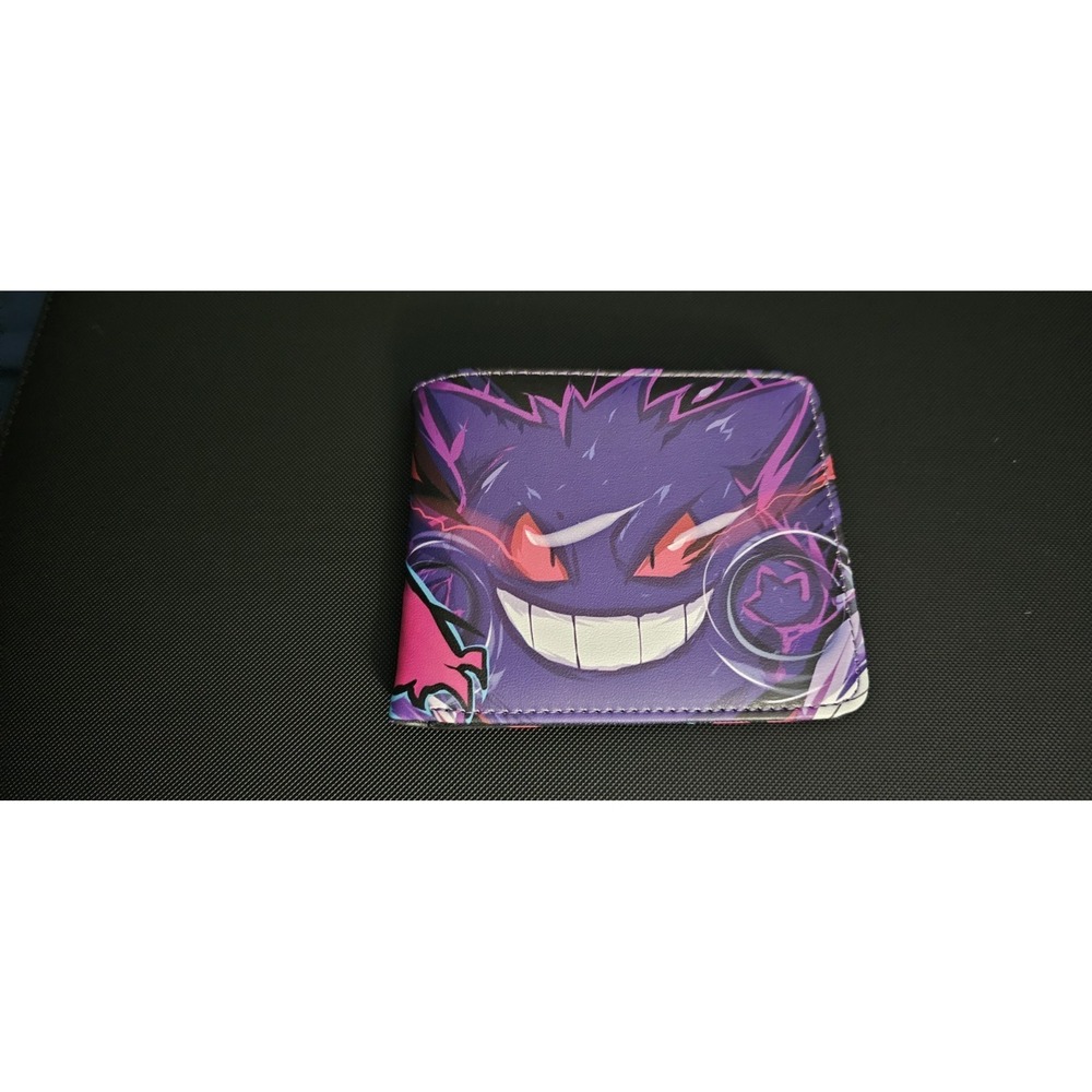 Mega Gengar Bifold Wallet Pokemon Purple NEW